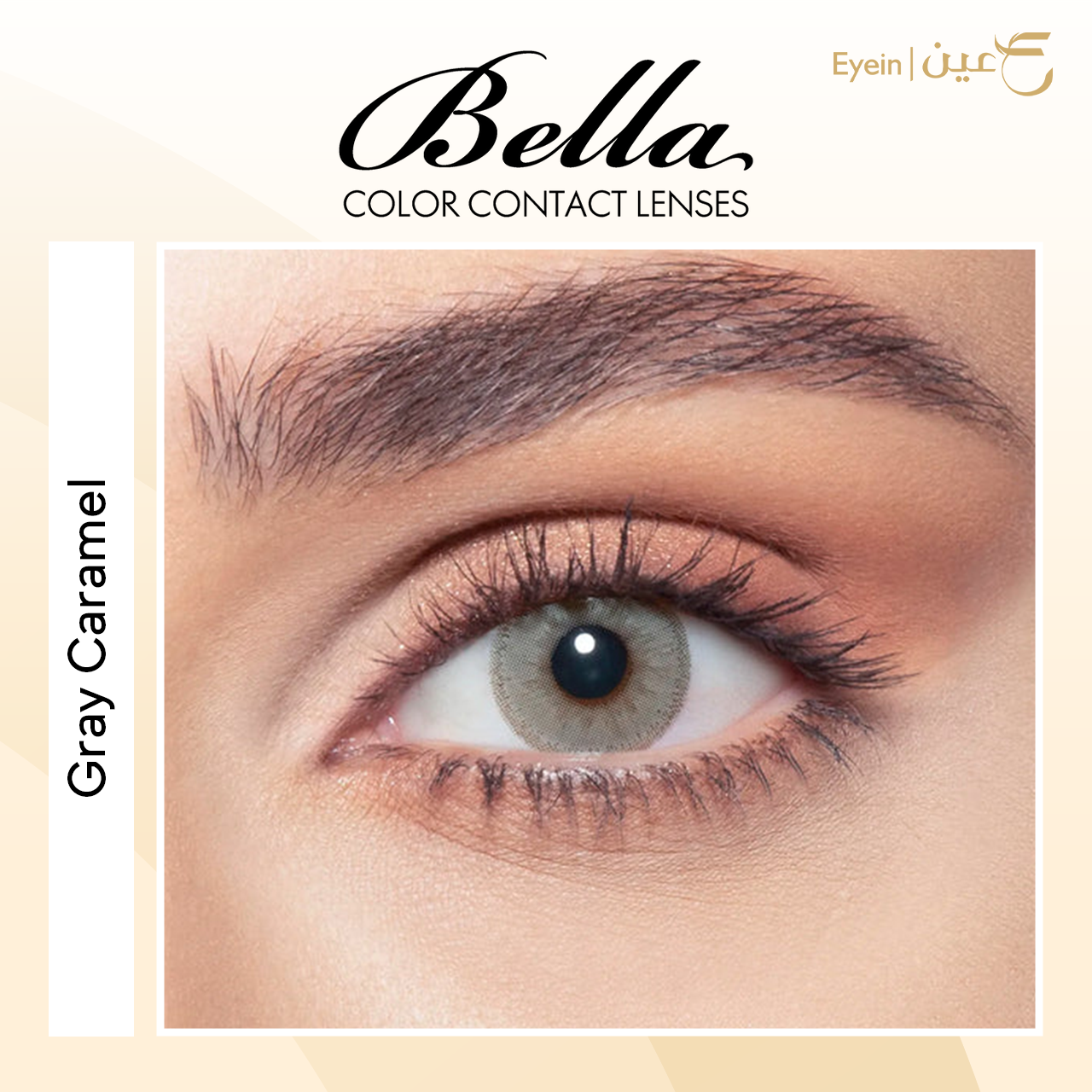 عدسات بيلا - جلو - جراي كراميل